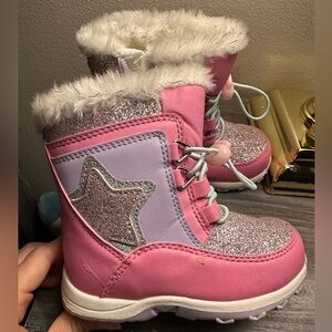 Wonder Nation Pink and Purple Star Boots